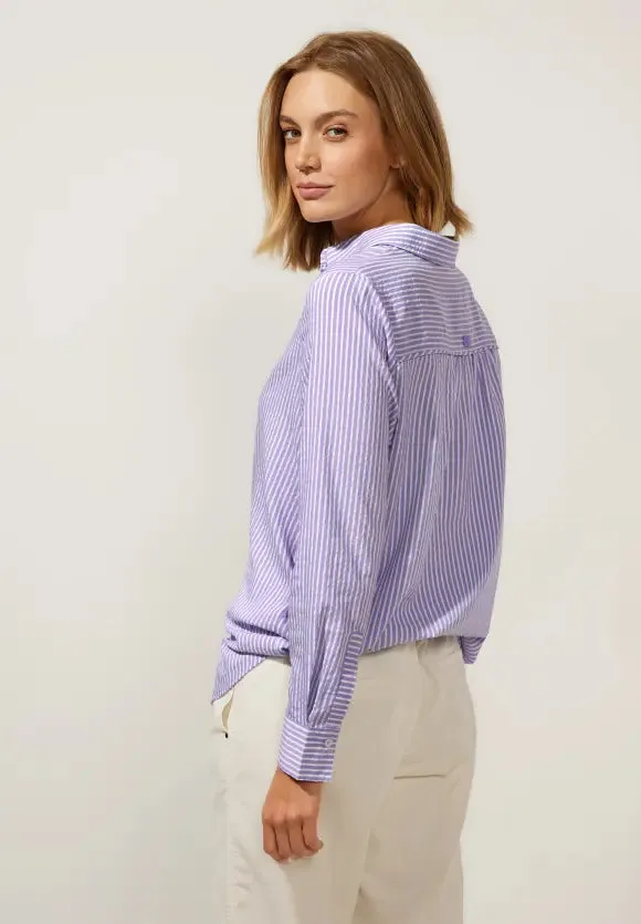 344190- Longsleeve Lilac Shirt- Street One