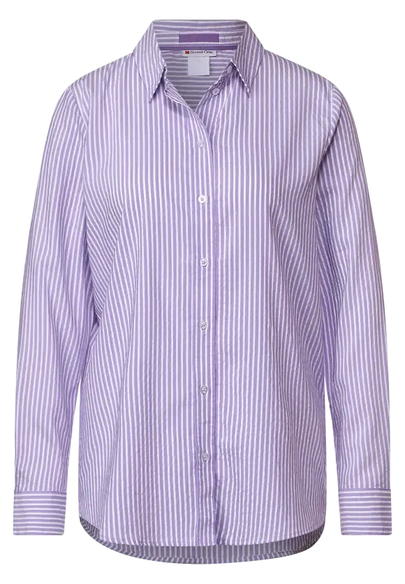 344190- Longsleeve Lilac Shirt- Street One