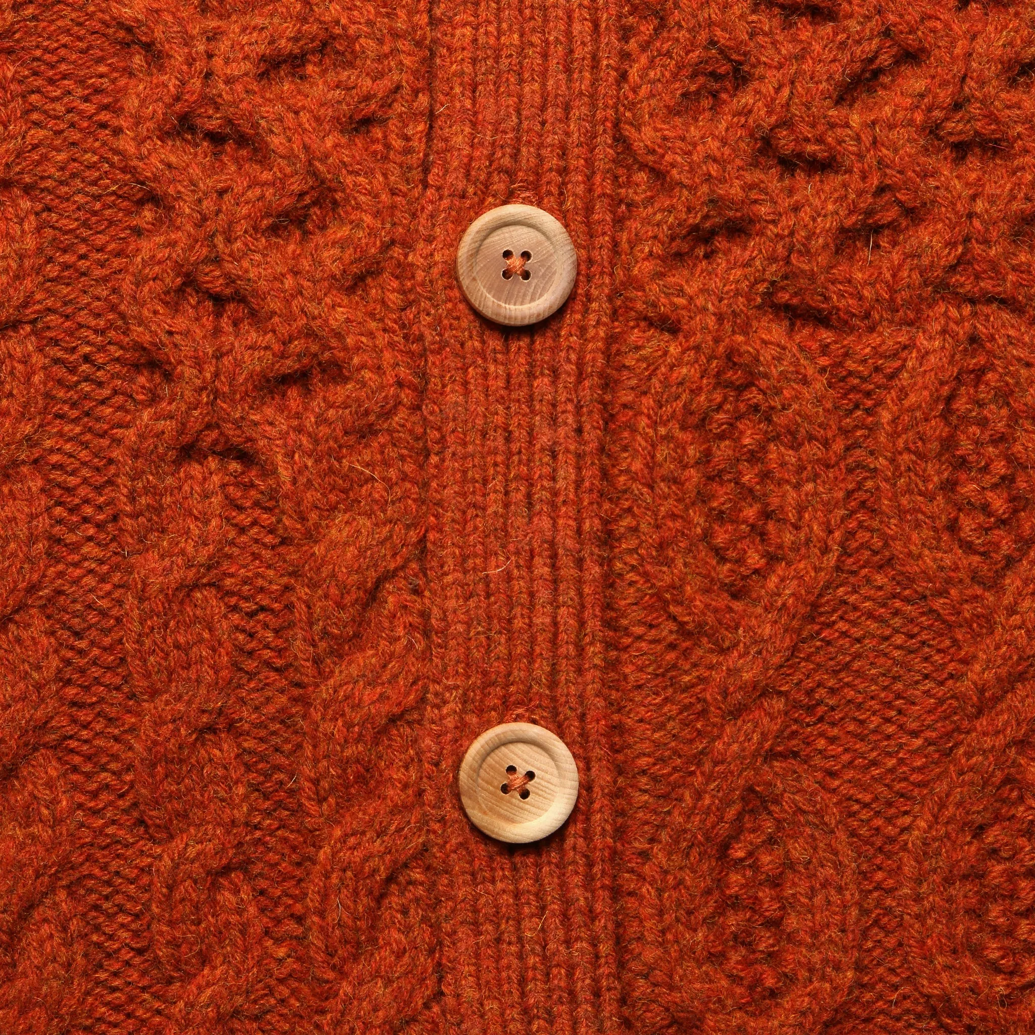 Alan Patchwork Cardigan - Orange