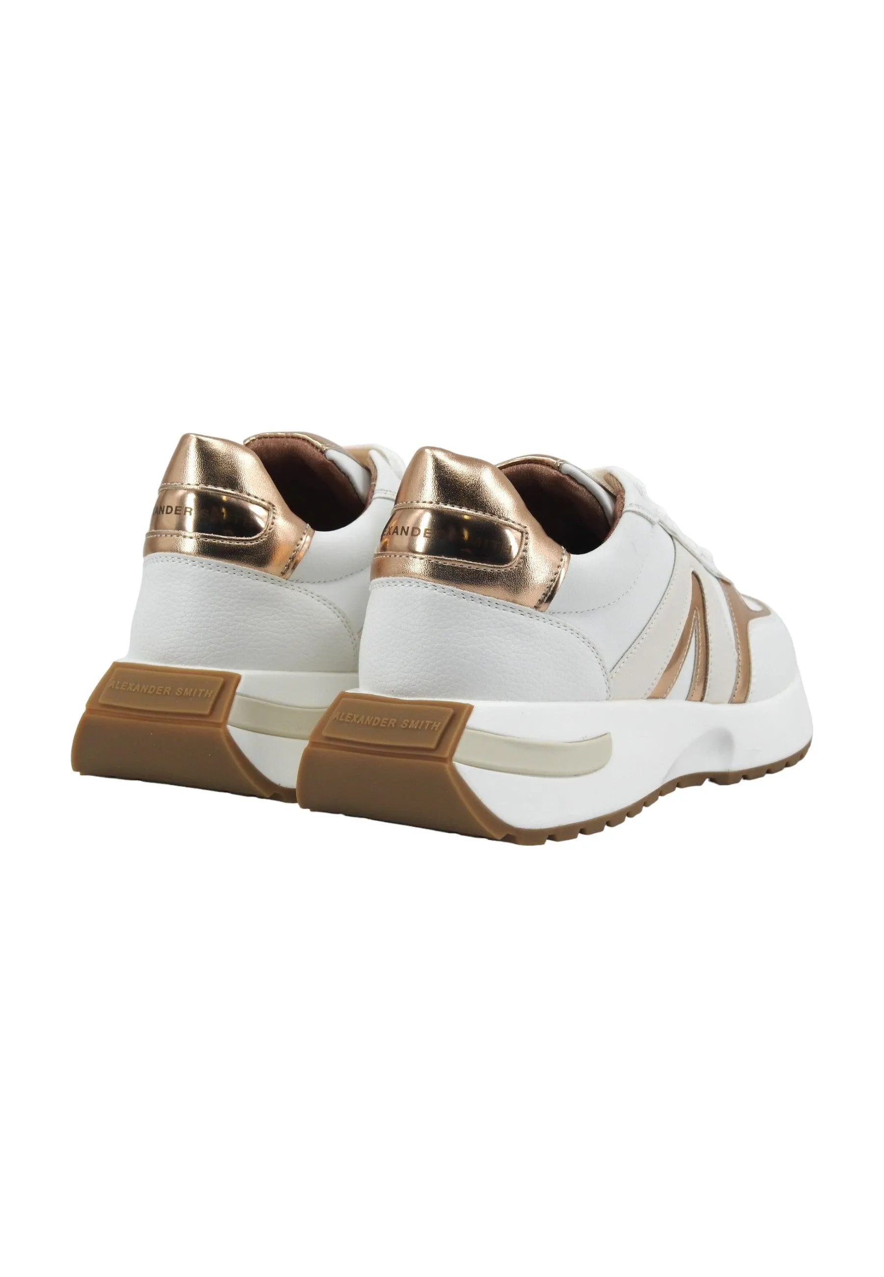 ALEXANDER SMITH Hyde Sneaker Donna White Copper HYW1307