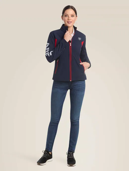 Ariat Ladies New Team Soft Shell Jacket Navy