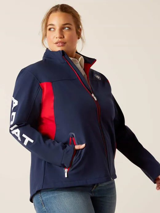 Ariat Ladies New Team Soft Shell Jacket Navy