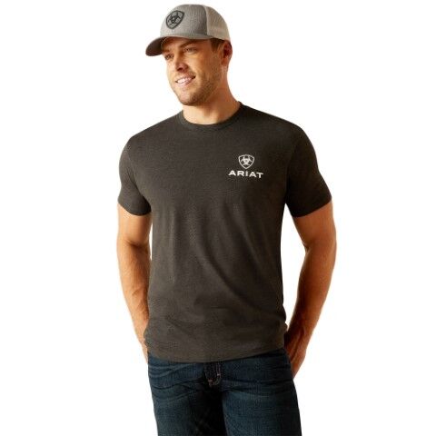 Ariat Men's Ariat Star Spangled T-Shirt in Charcoal Heather