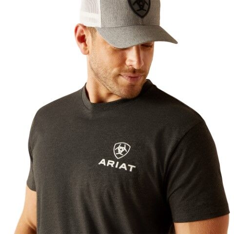 Ariat Men's Ariat Star Spangled T-Shirt in Charcoal Heather