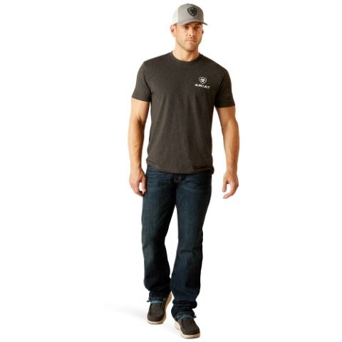 Ariat Men's Ariat Star Spangled T-Shirt in Charcoal Heather