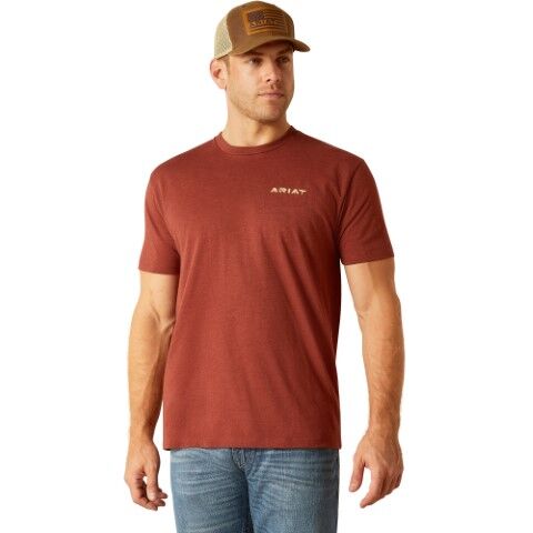 Ariat Men's Ariat SW Cacti T-Shirt in Rusty Heather