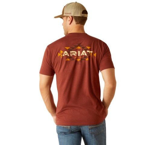 Ariat Men's Ariat SW Cacti T-Shirt in Rusty Heather