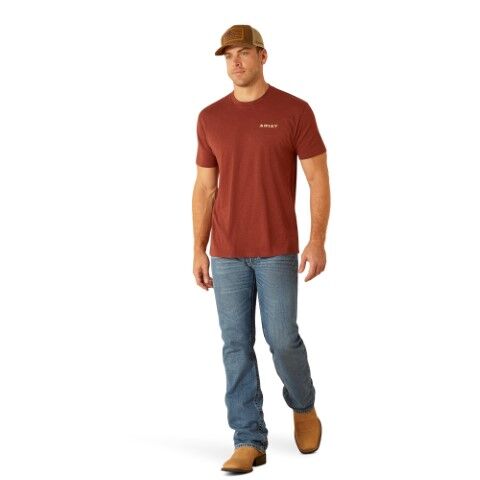 Ariat Men's Ariat SW Cacti T-Shirt in Rusty Heather