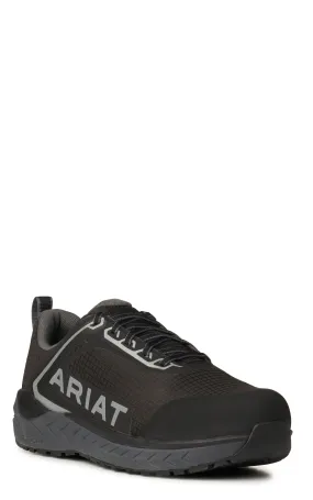 Ariat Men's Outpace Black Round Composite Toe Lace Up Work Shoe