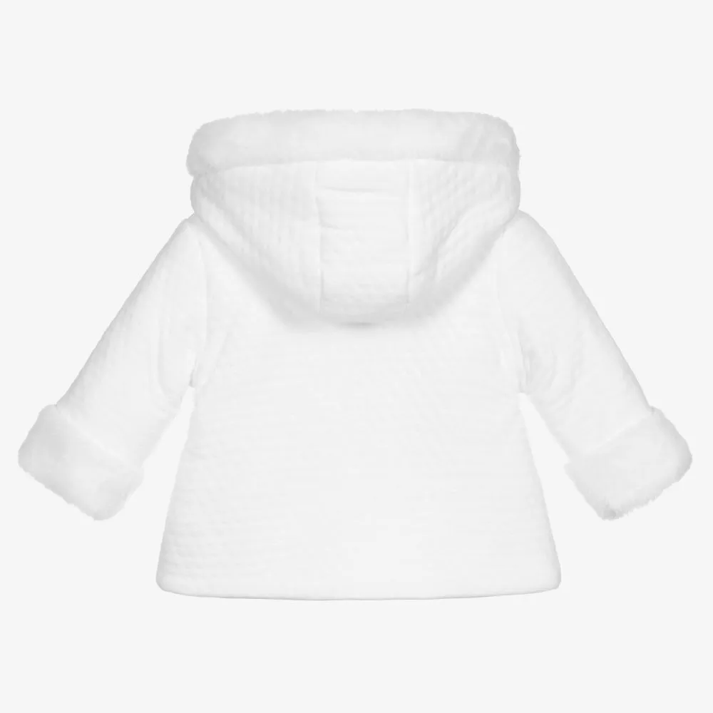 Baby Girls White Coat 