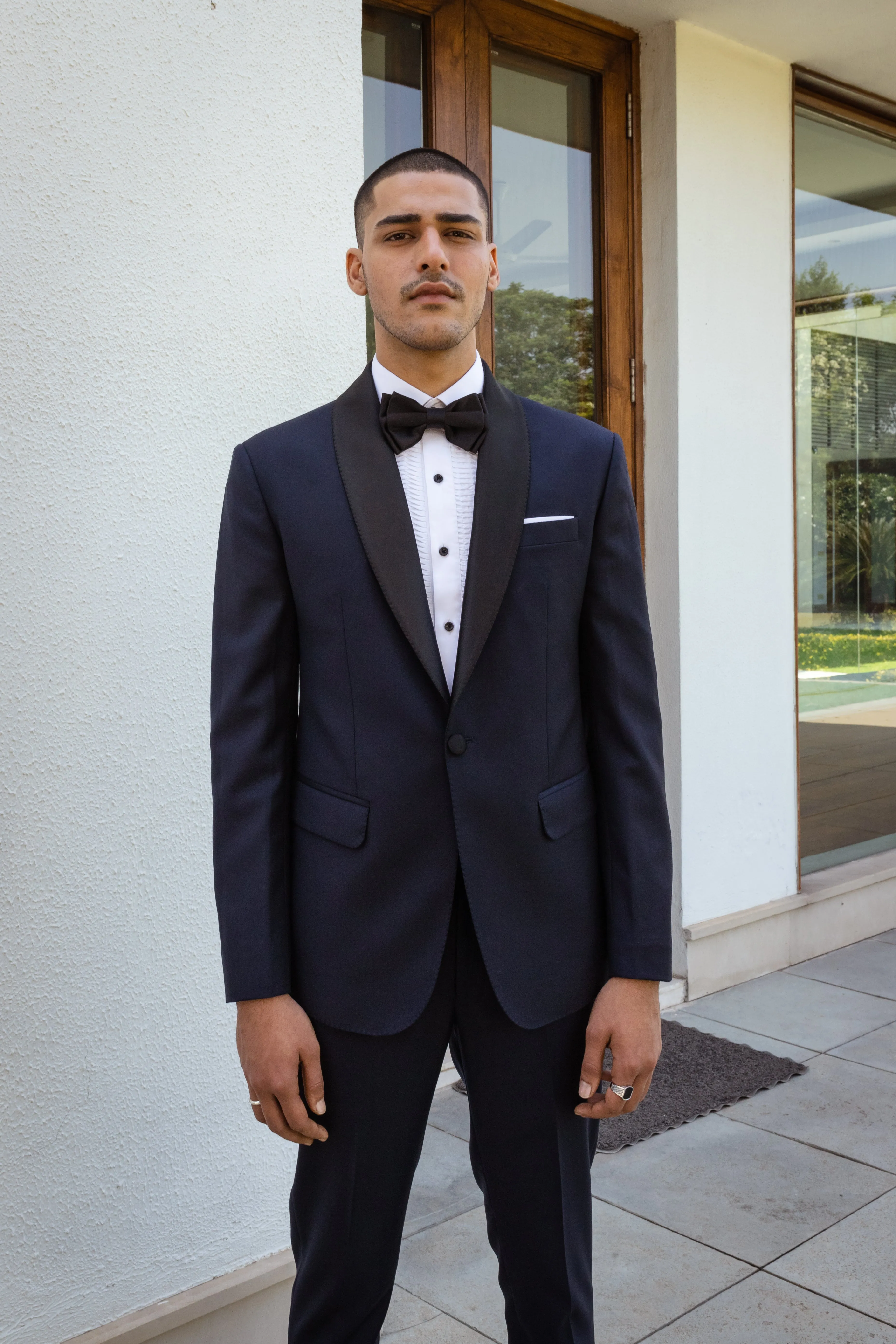 Black Shawl Lapel Tuxedo.