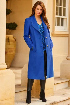 Blue Longline Coat