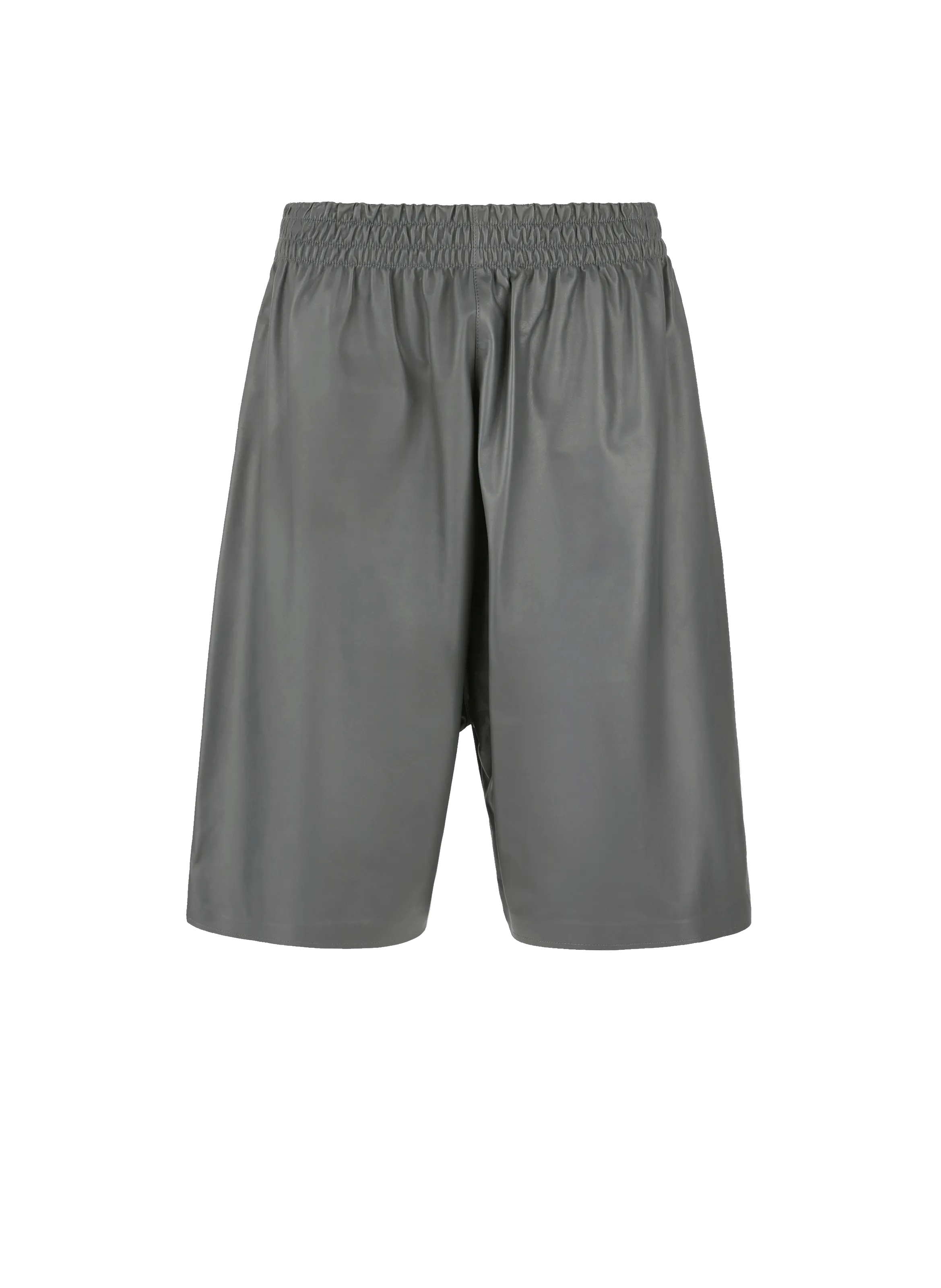 Bottega veneta  Matte Leather Shorts - Grey