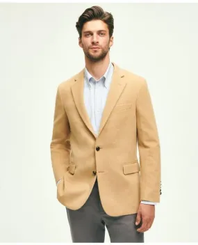 Brooks Brothers Men's Classic Fit  Hair Twill 1818 Sport Coat Camel