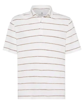 Brown Stripe Polo