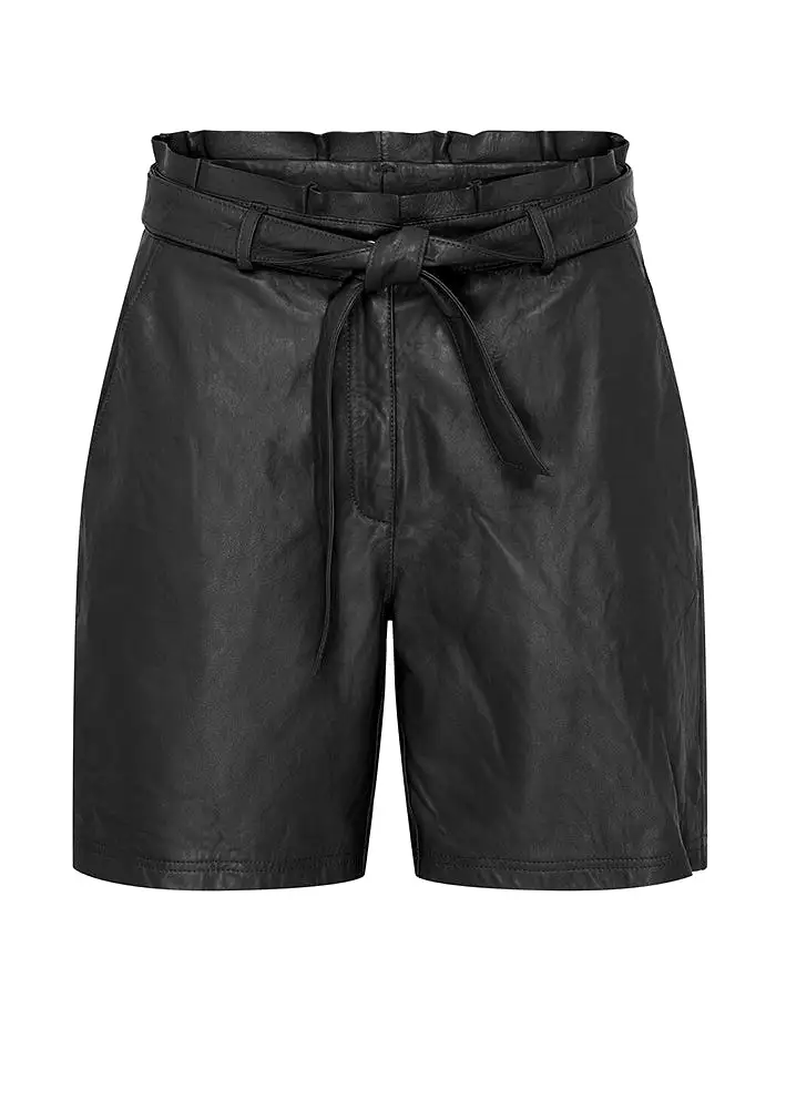 BTF CPH Leather Shorts 100209 Black