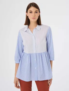 Camicia in Popeline Stretch - FANT HEATHER