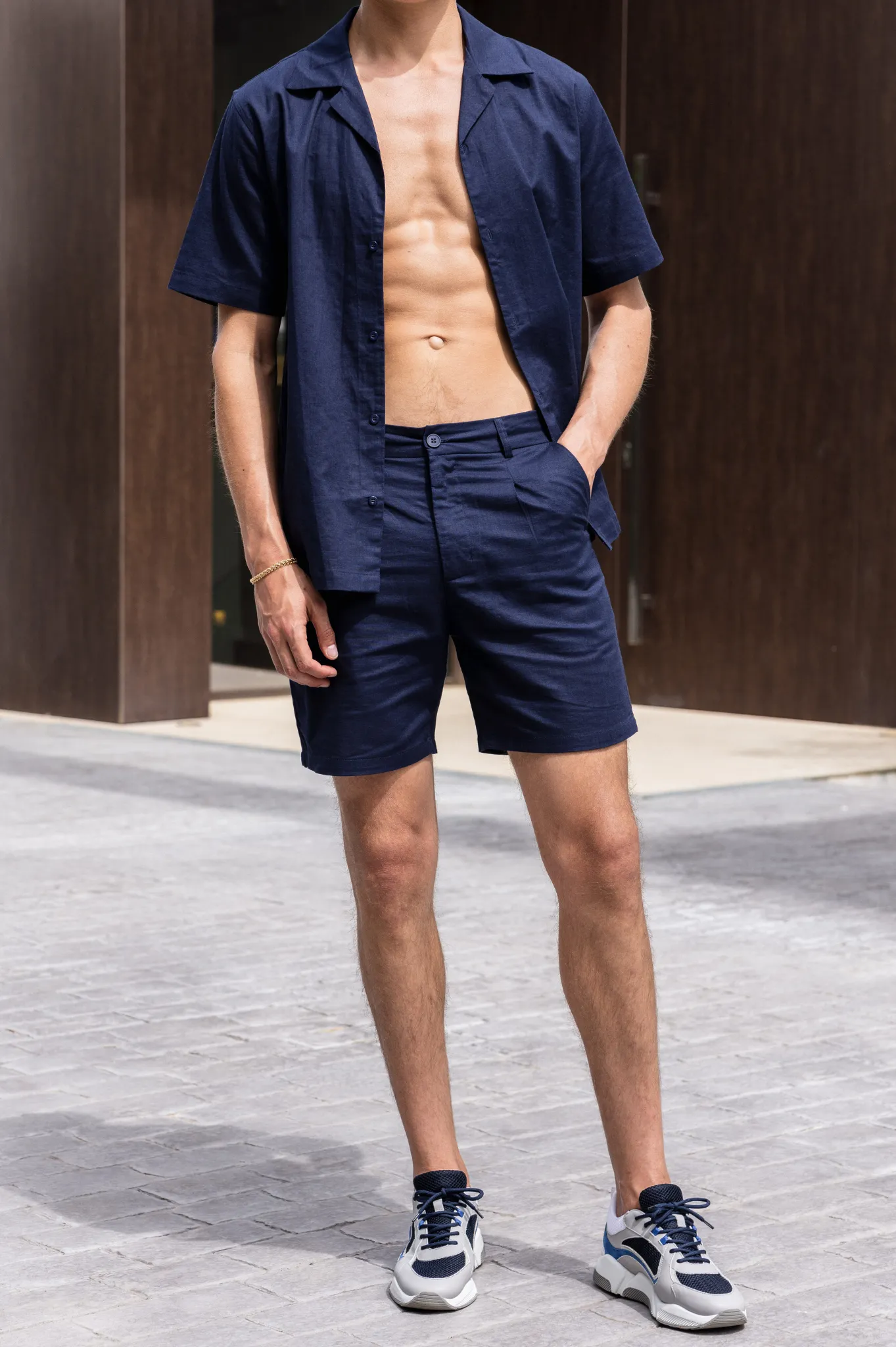 Capo LINEN Short - Navy