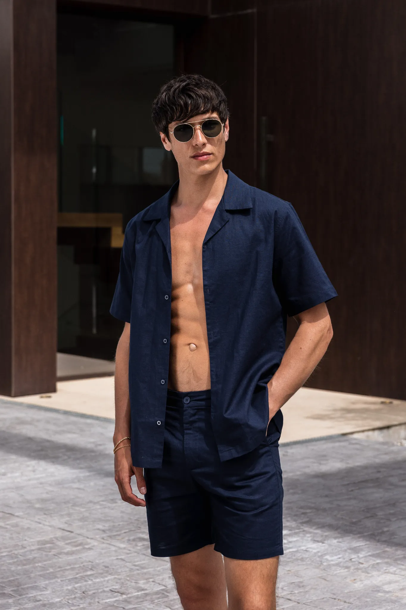 Capo LINEN Short - Navy