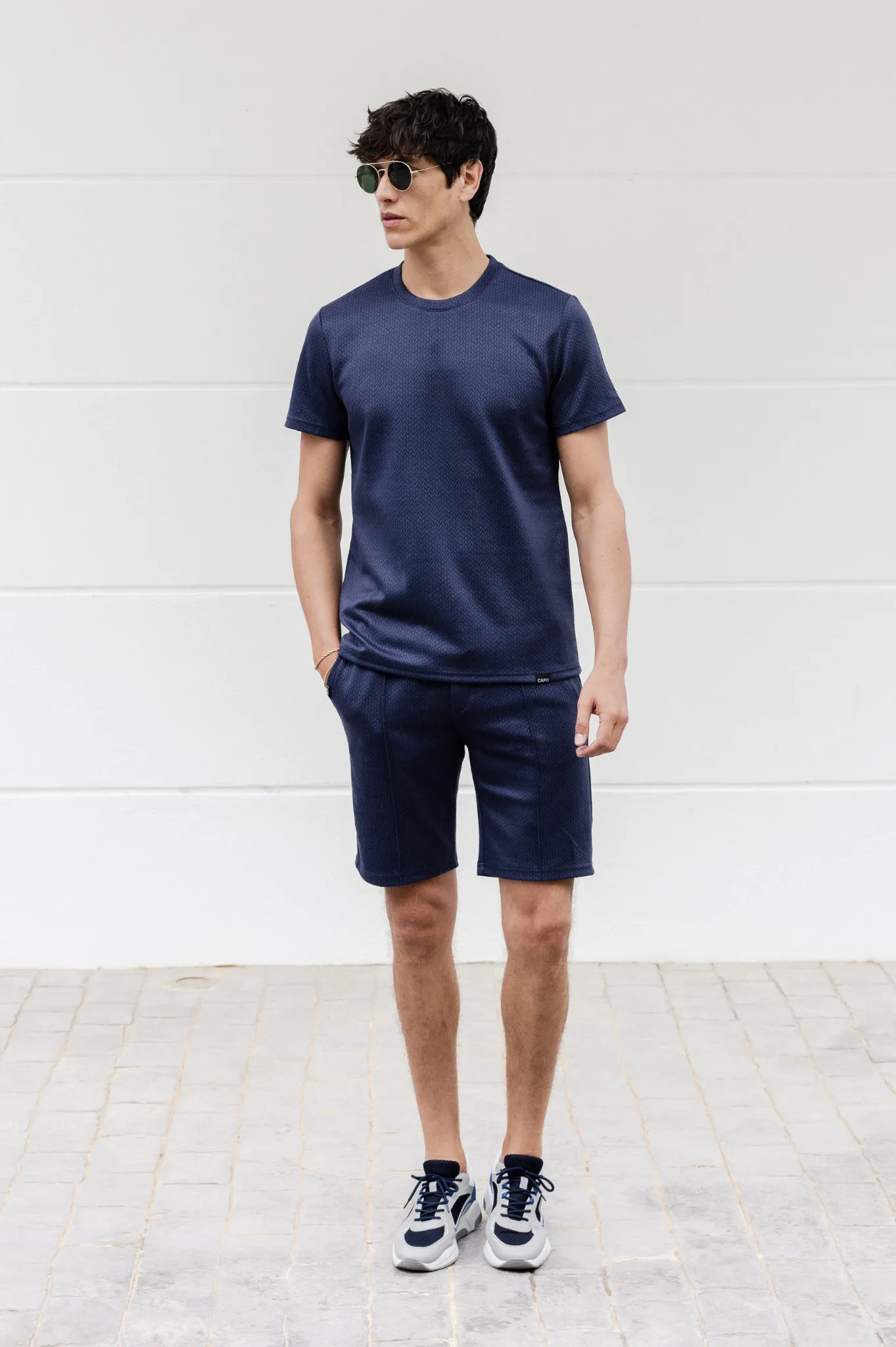 Capo TEXTURED BEAD Short - Navy