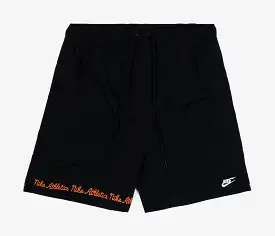 Club Flow Varsity Mens Shorts (Black/Orange)