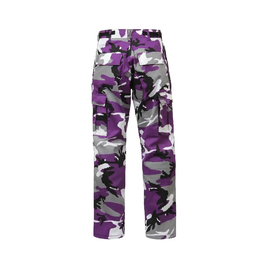 Color Camo Tactical BDU Pant : Ultra Violet Camo