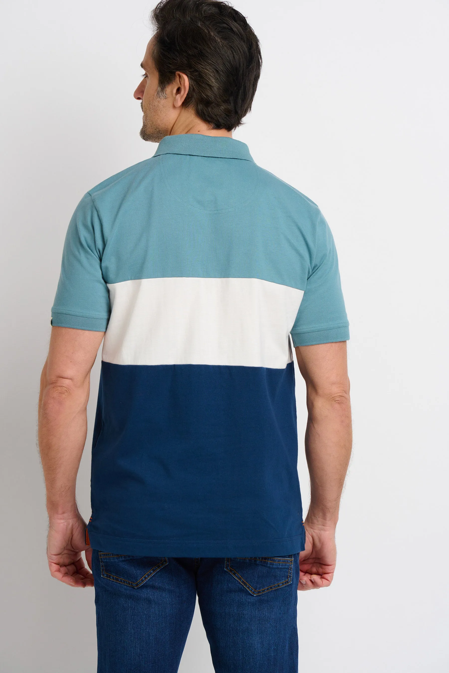 Colour Block Polo Shirt