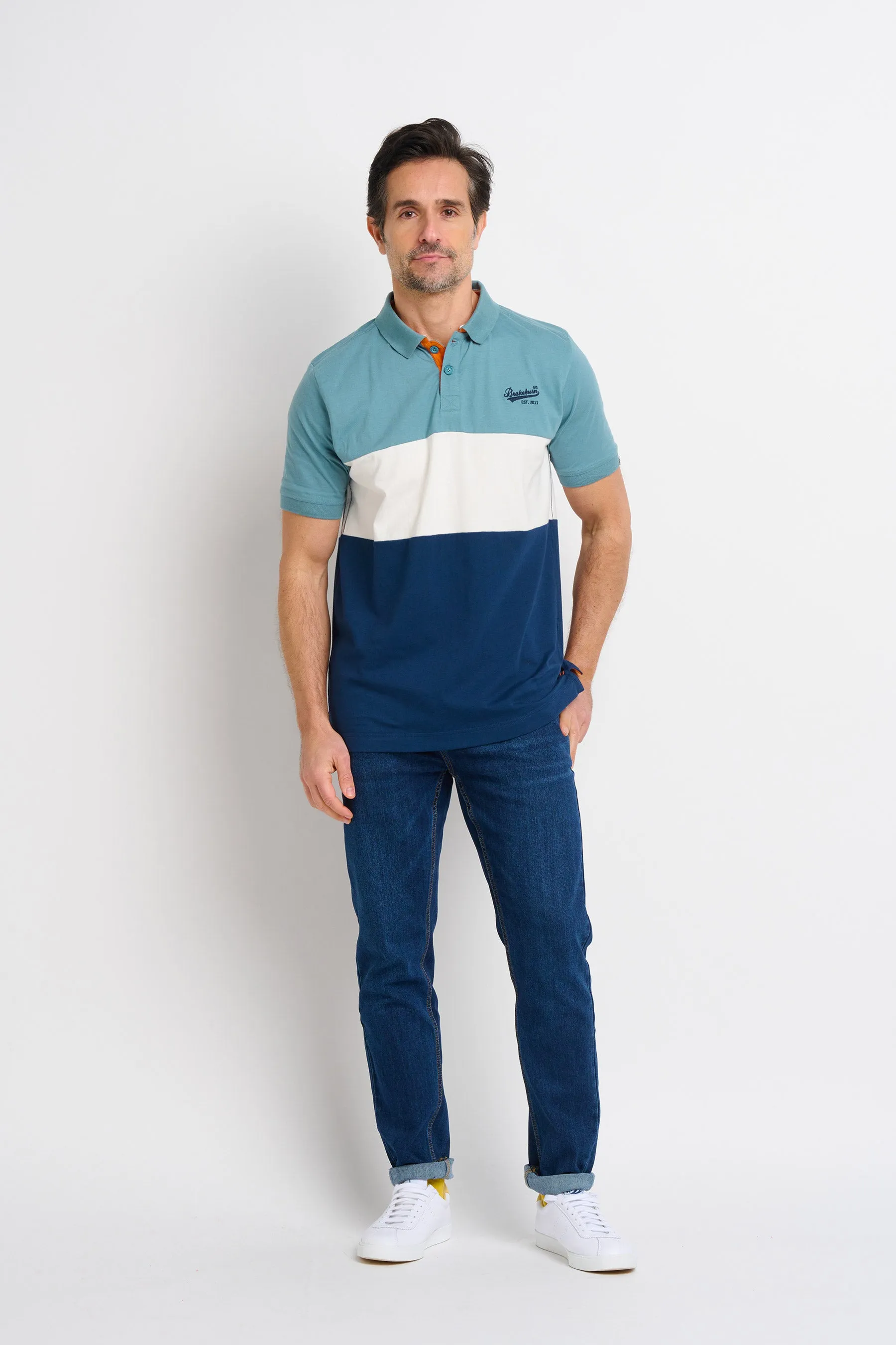 Colour Block Polo Shirt