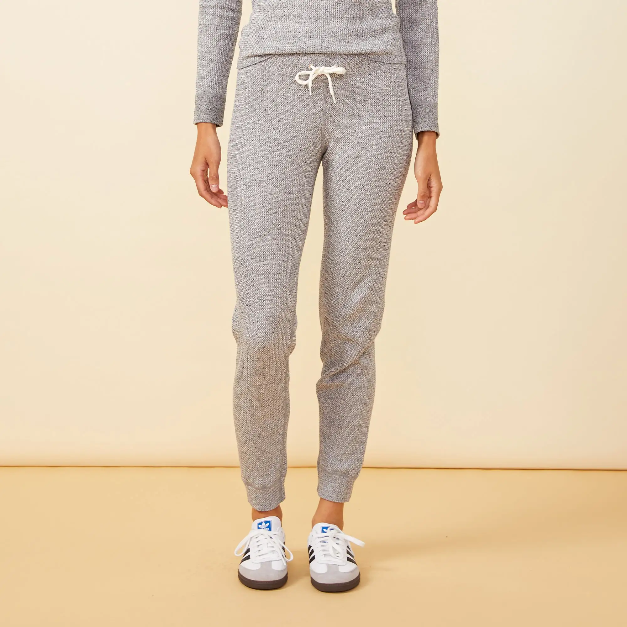 Cozy Heather Thermal Cuff Sweat