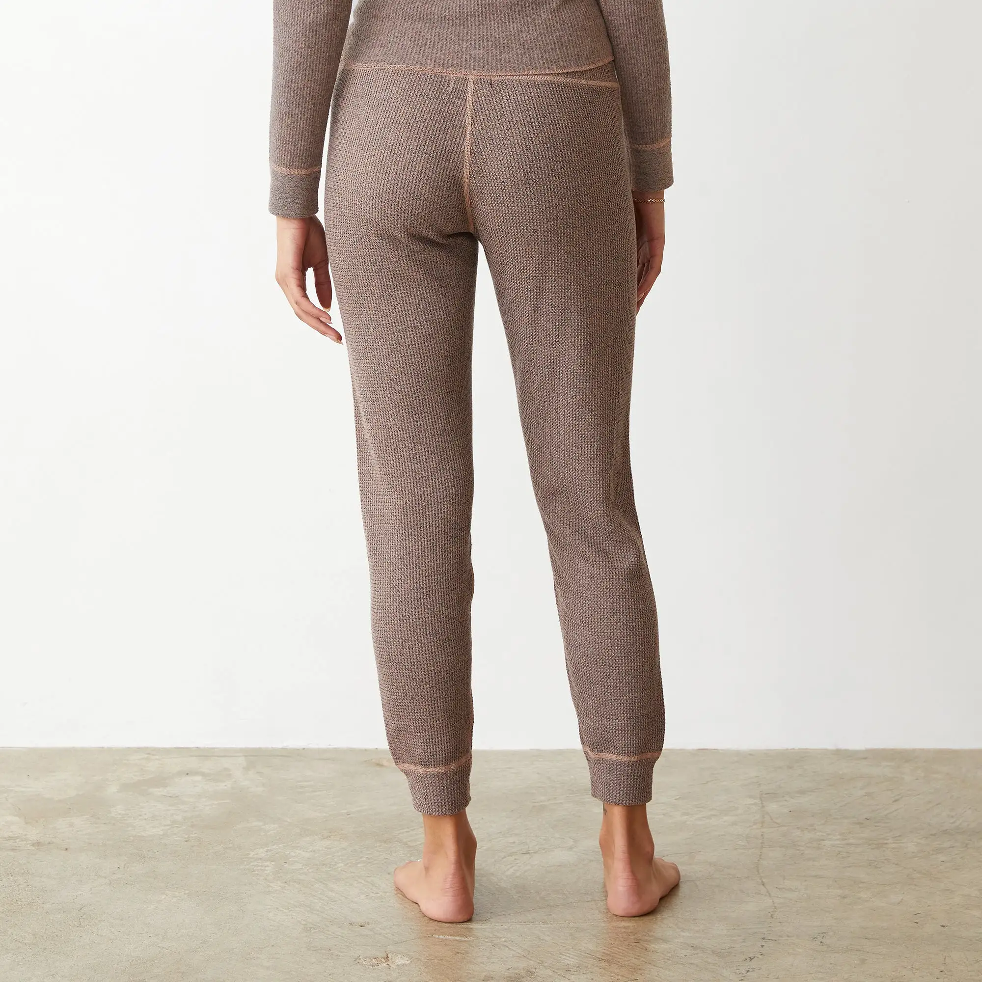 Cozy Heather Thermal Cuff Sweat