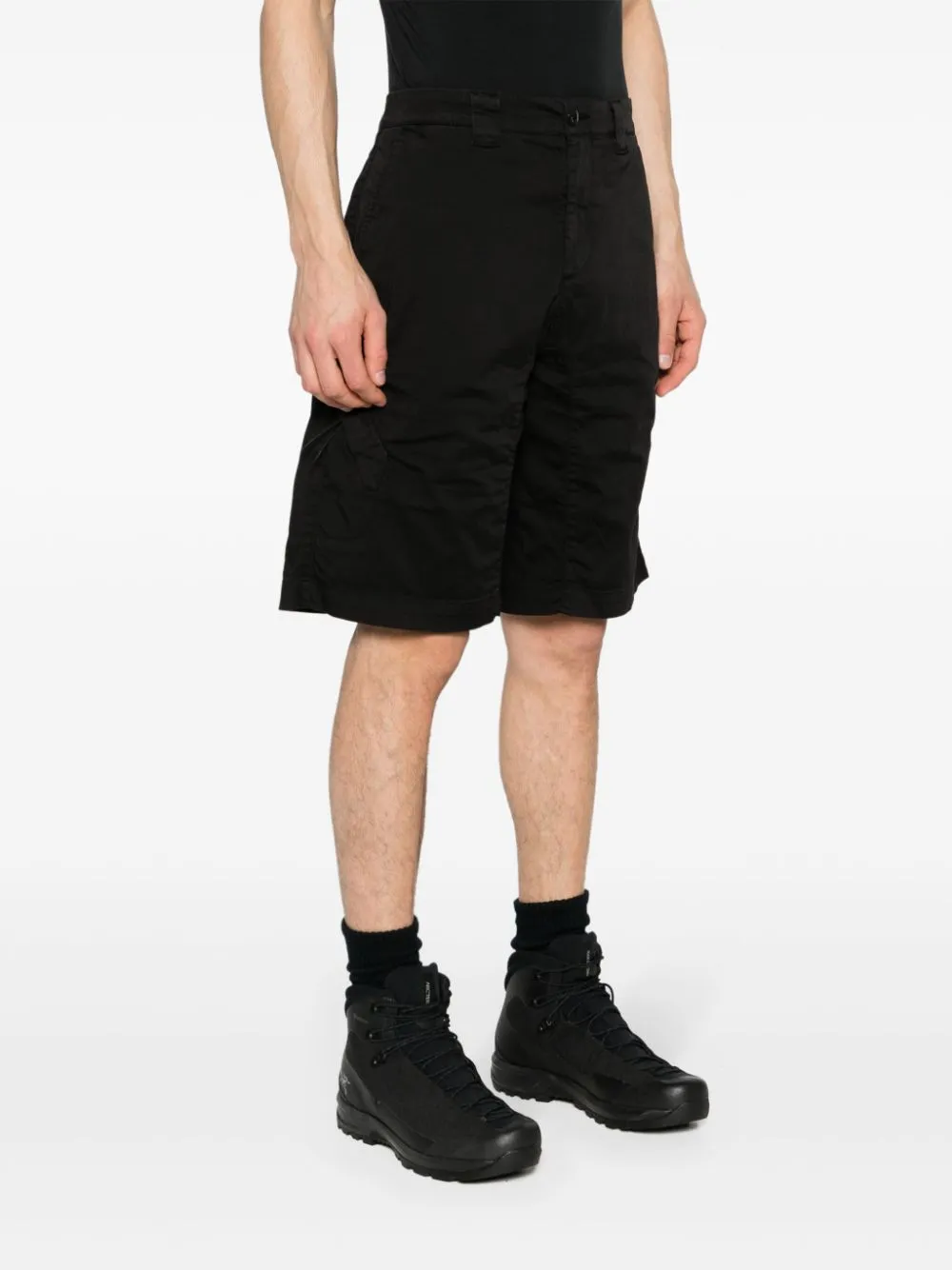 C.P. Company - Short black Stretch Sateen Utility