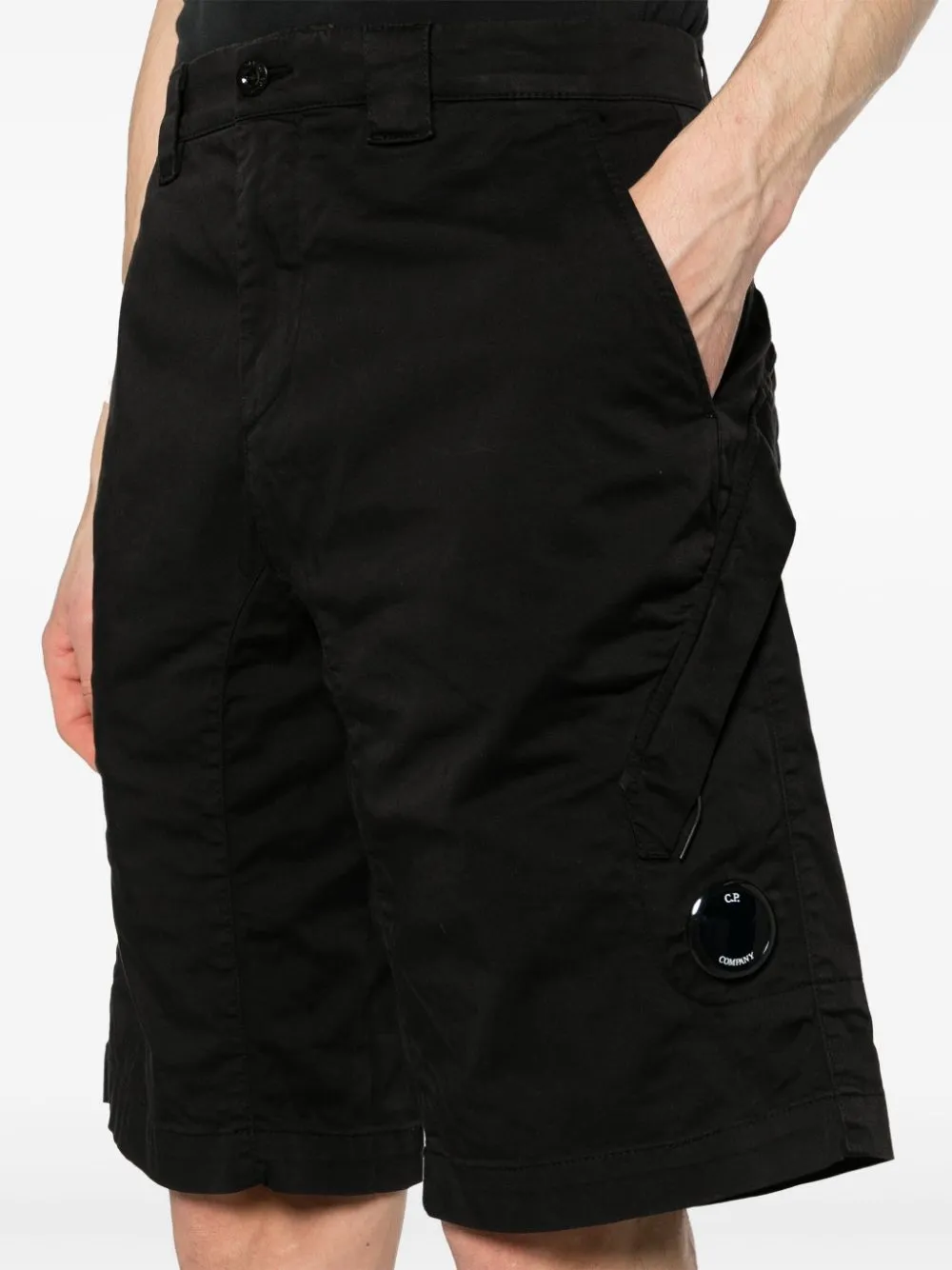 C.P. Company - Short black Stretch Sateen Utility