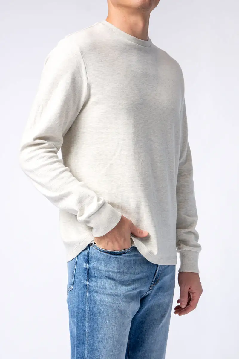 Crewneck Shirt in Oatmeal Heather