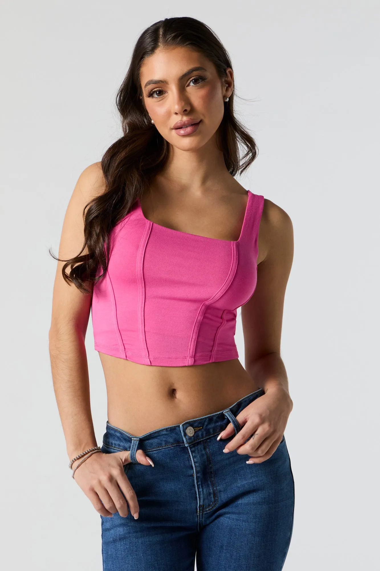 Cropped Corset Tank