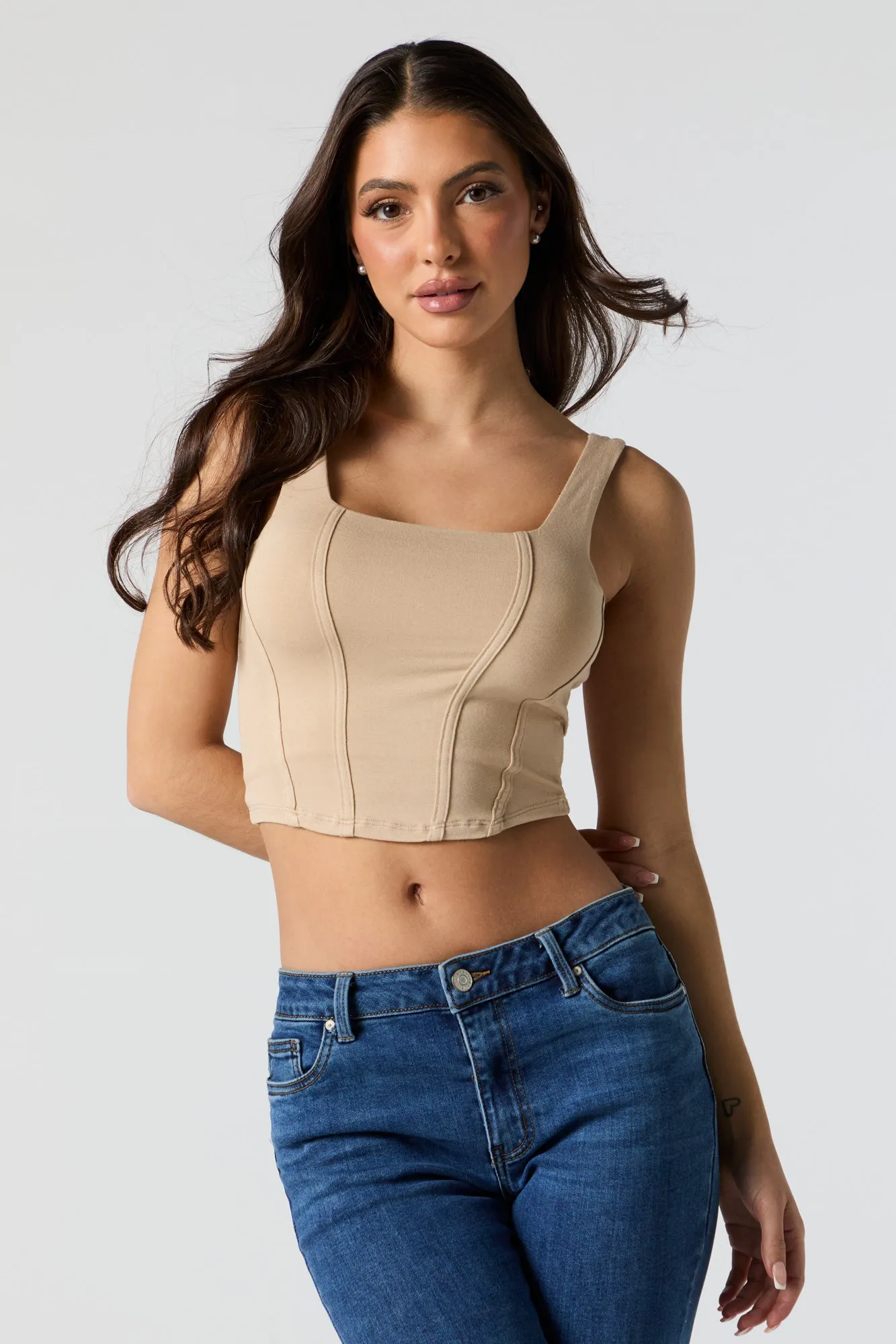 Cropped Corset Tank