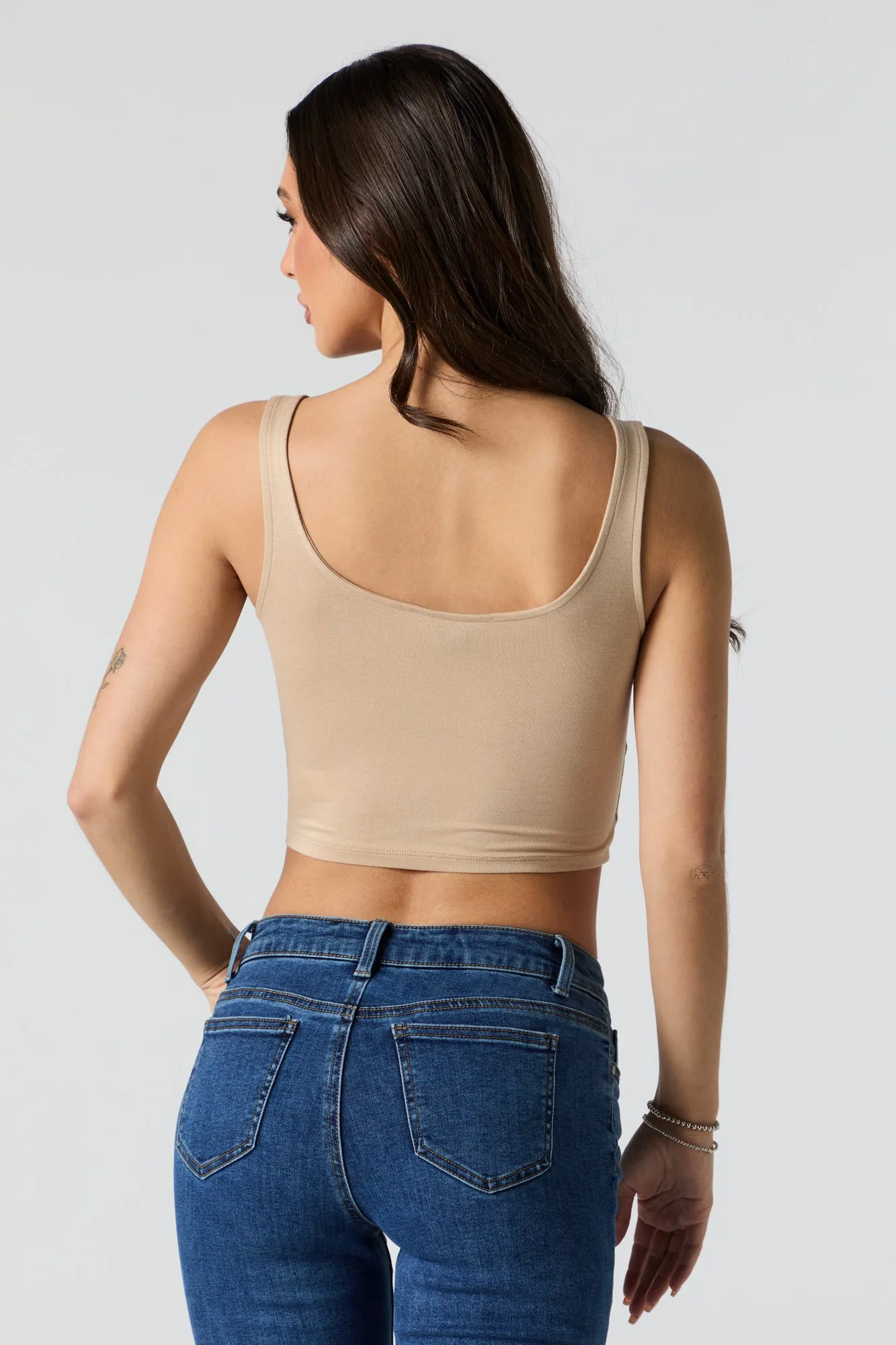 Cropped Corset Tank