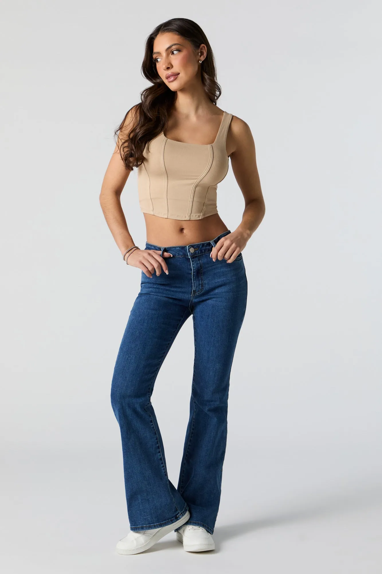 Cropped Corset Tank