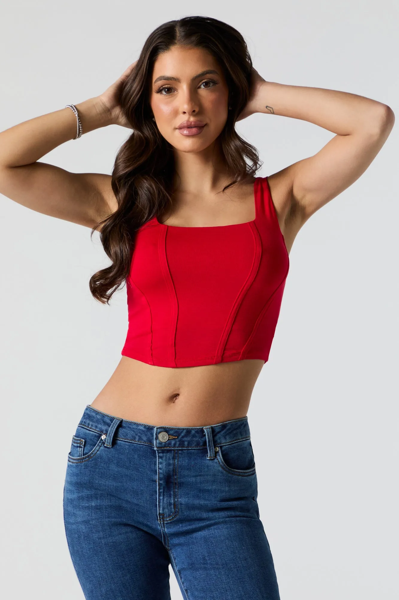 Cropped Corset Tank