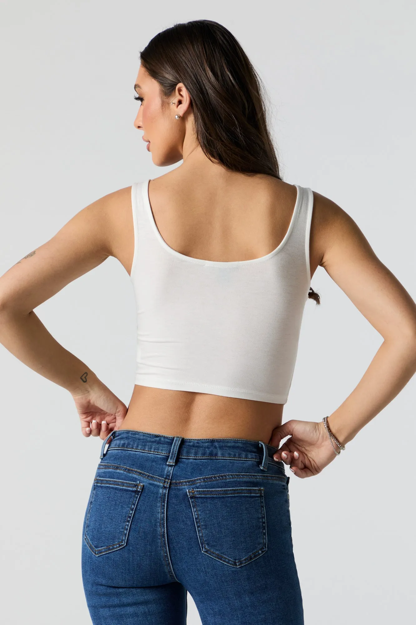 Cropped Corset Tank