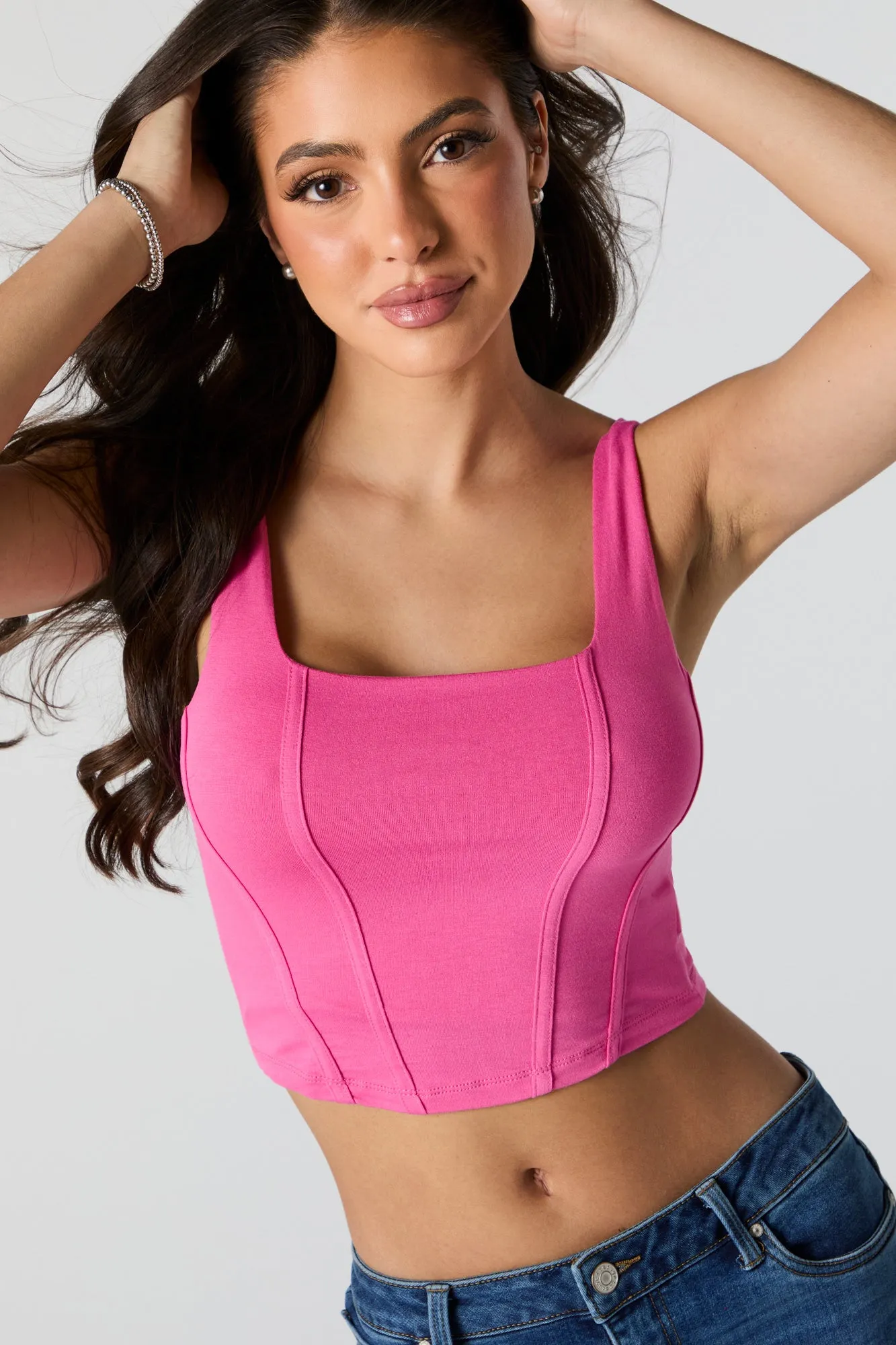 Cropped Corset Tank