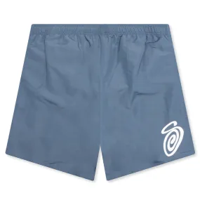 Curly S Water Short - Washed Navy