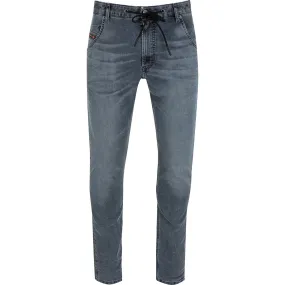 Diesel Drawstring Mid-Rise Tapered Jeans