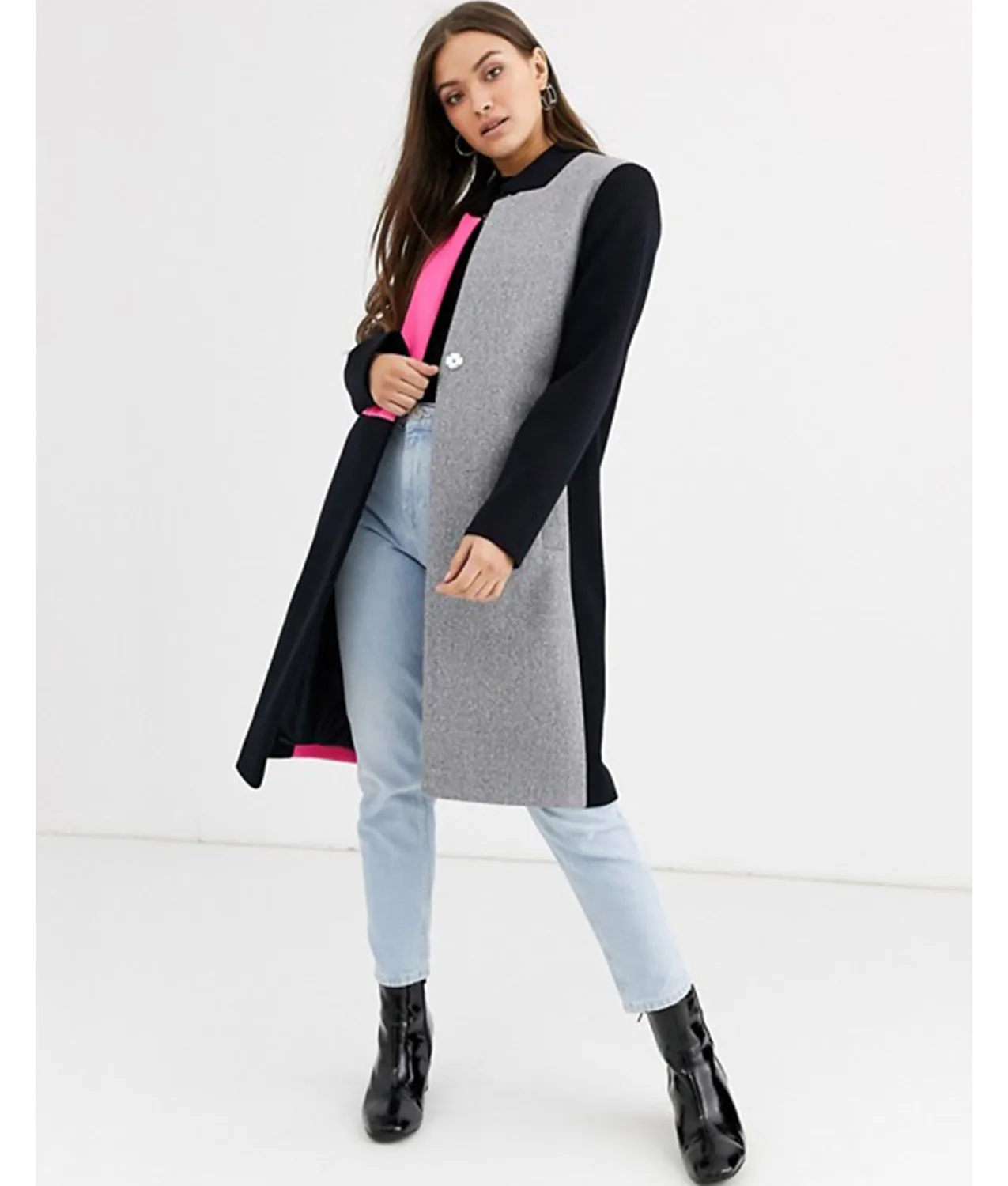 Emily In Paris Color Block Coat | Emily In Paris Coat