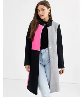 Emily In Paris Color Block Coat | Emily In Paris Coat