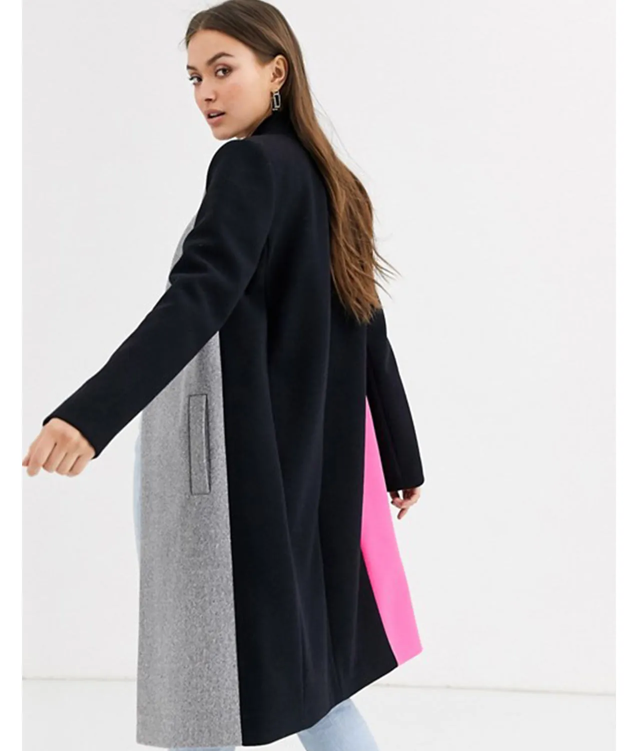 Emily In Paris Color Block Coat | Emily In Paris Coat