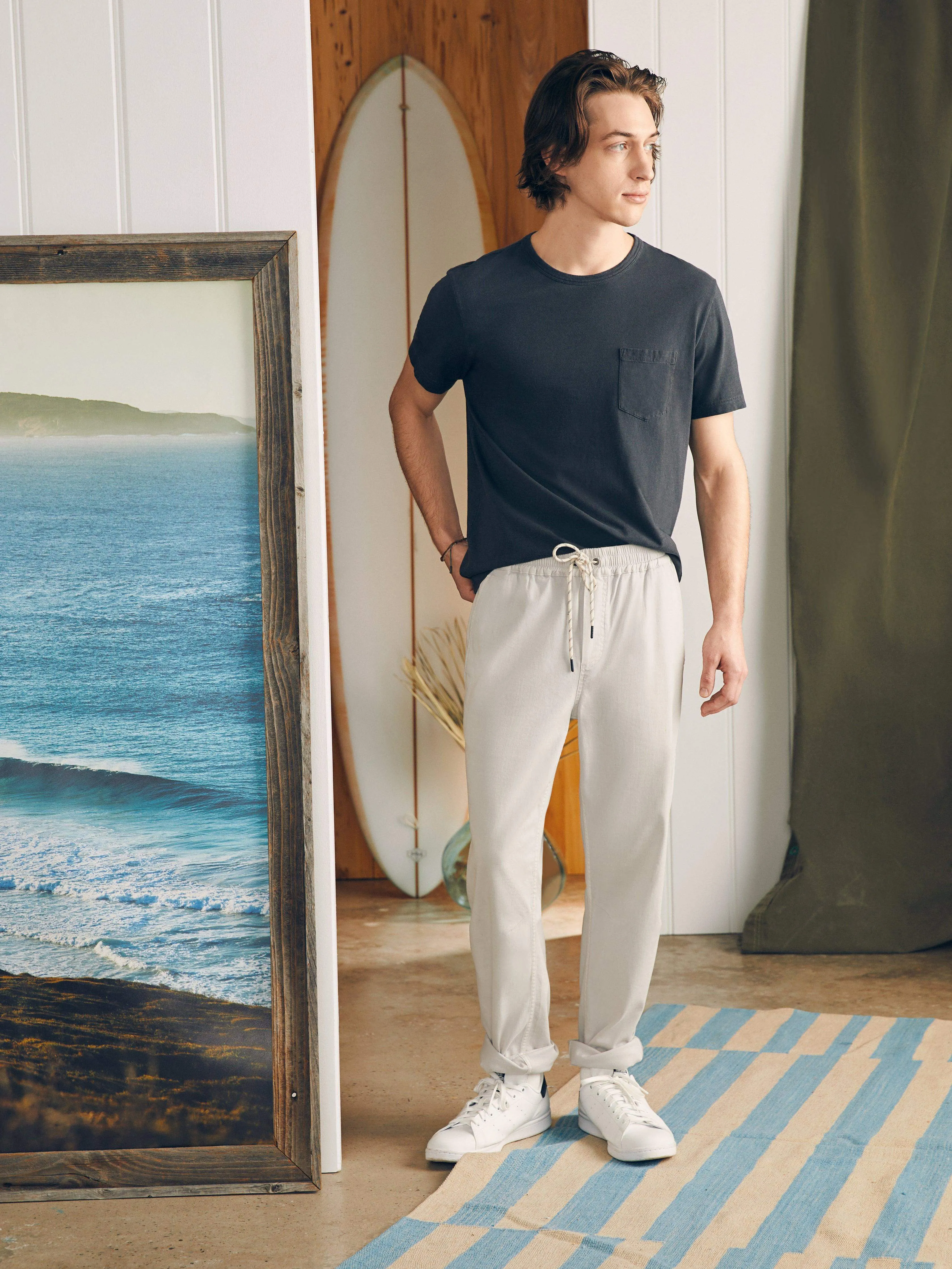 Essential Drawstring Pant - Birch