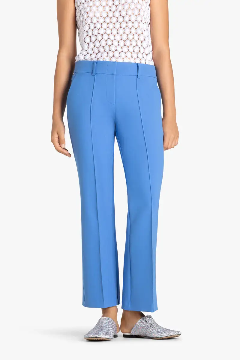 FARAH CROPPED FLARE PANT (TRU BLUE) - CAMBIO