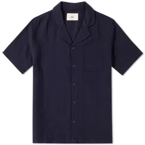 Folk Short Sleeve Pop Piano ShirtSoft Navy