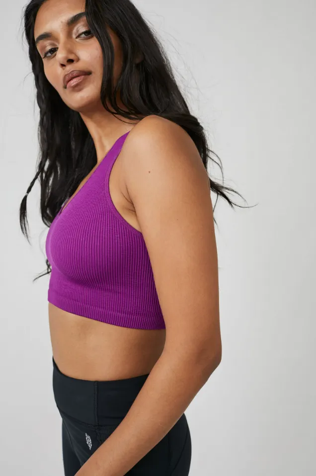 Free People Free Throw Crop - Vivid Violet