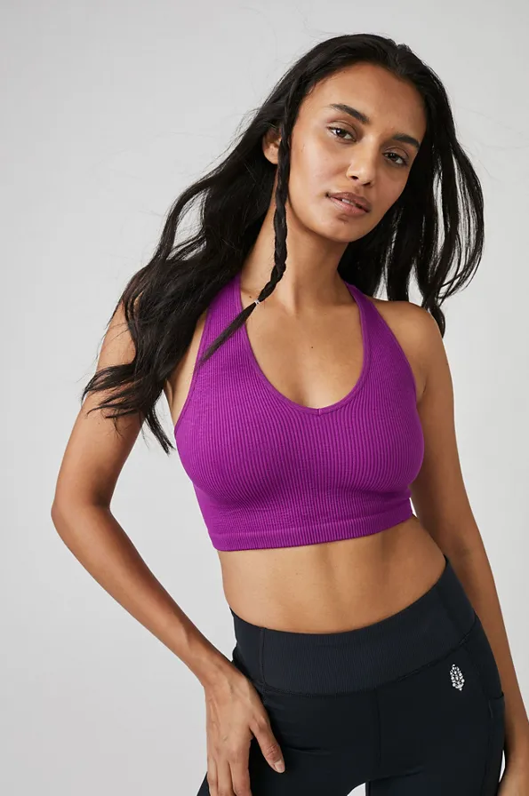 Free People Free Throw Crop - Vivid Violet